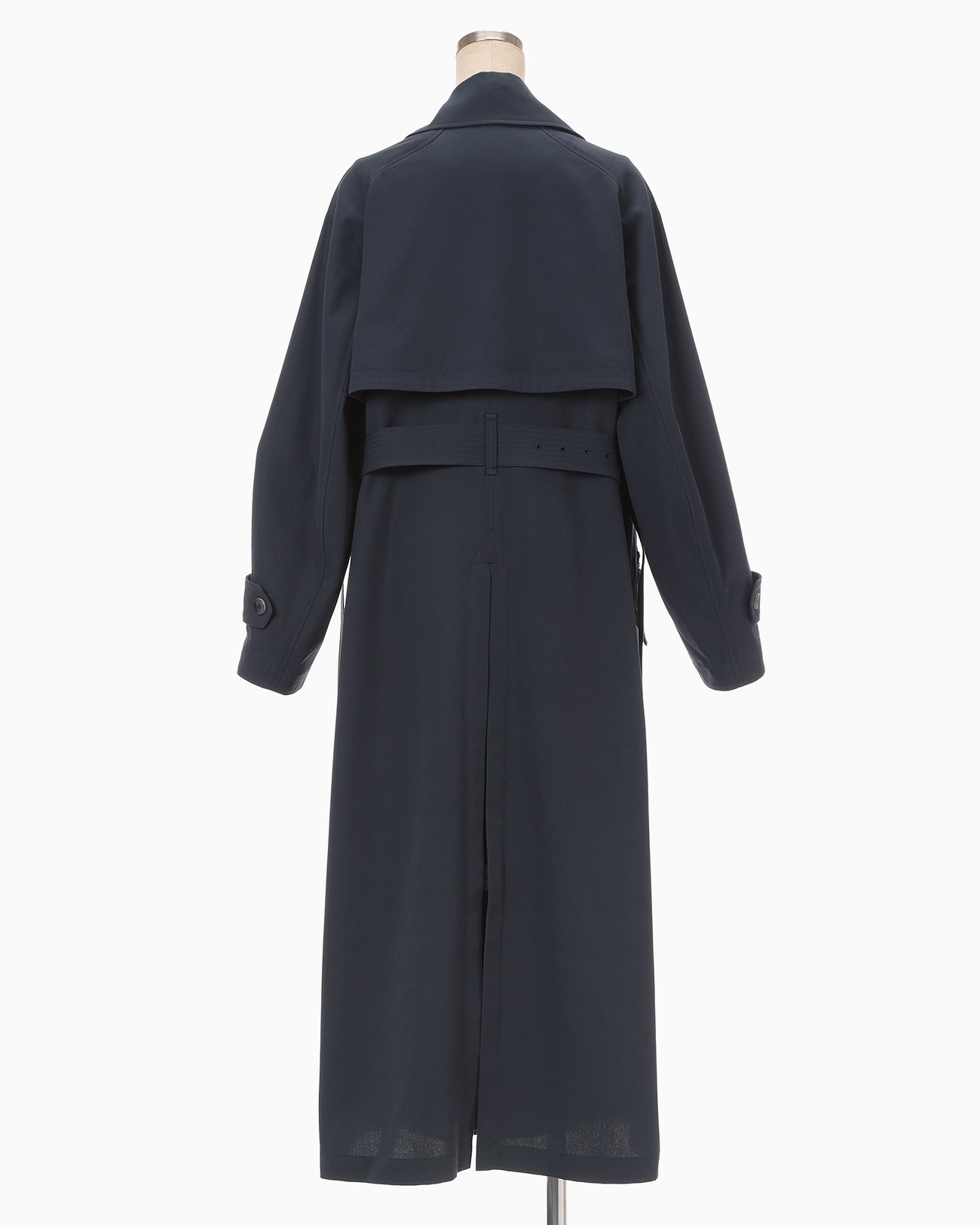 Cording Embroidery Detailed Trench Coat - navy - Mame Kurogouchi