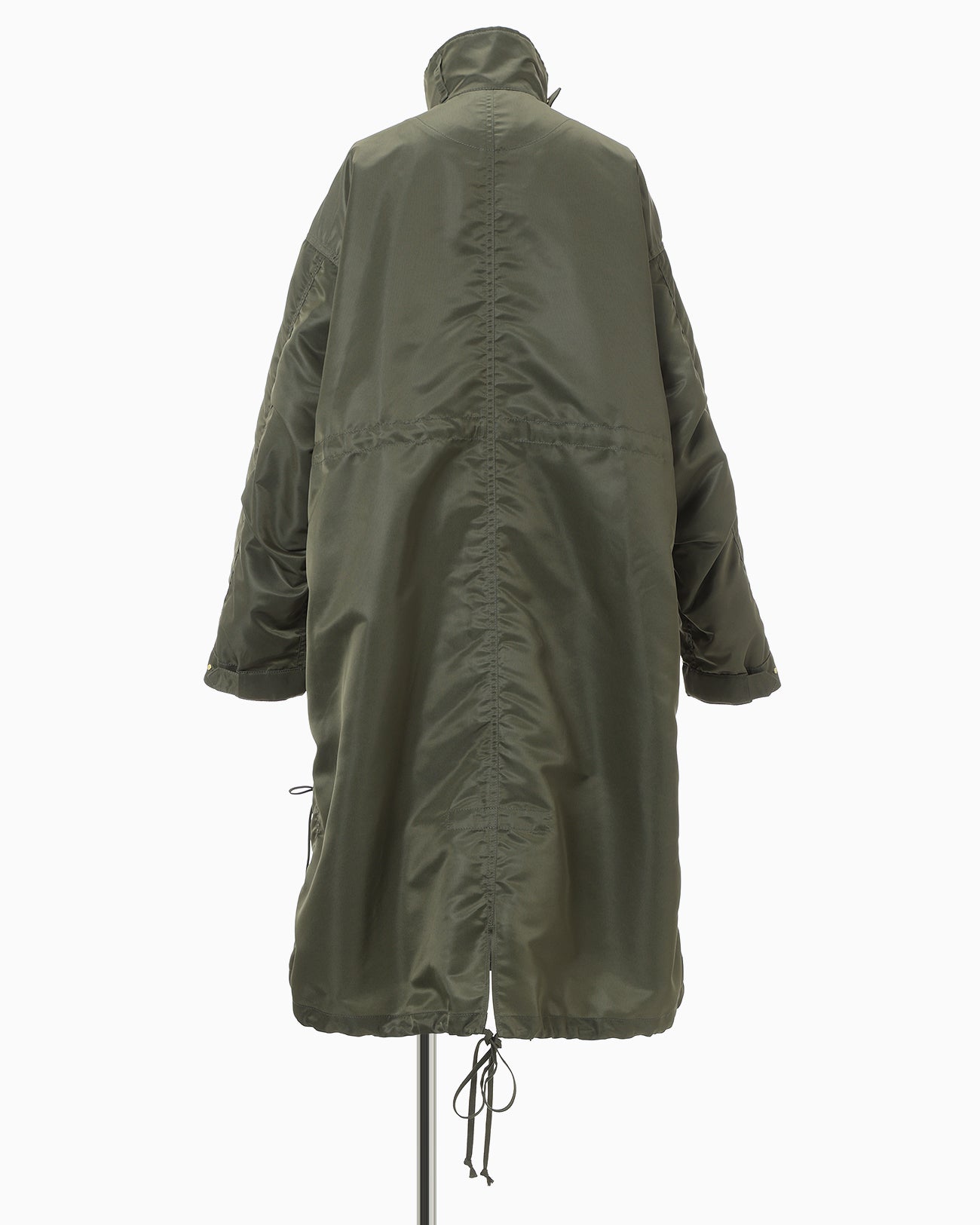 Nylon Twill 3D Embroidery Mods Coat - khaki - Mame Kurogouchi