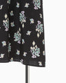 Floral Motif Printed Dress - black