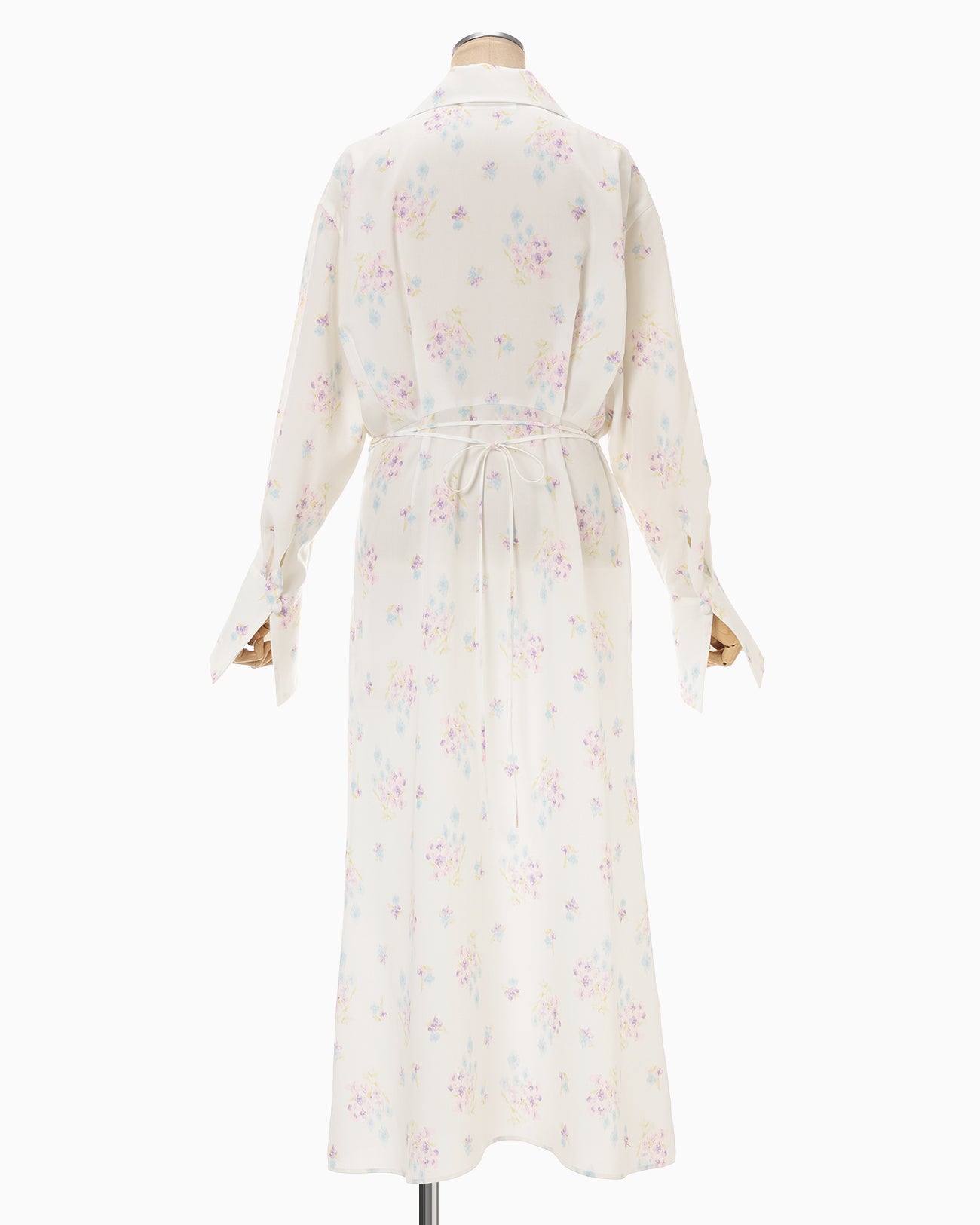 Floral Motif Printed Dress - white - Mame Kurogouchi