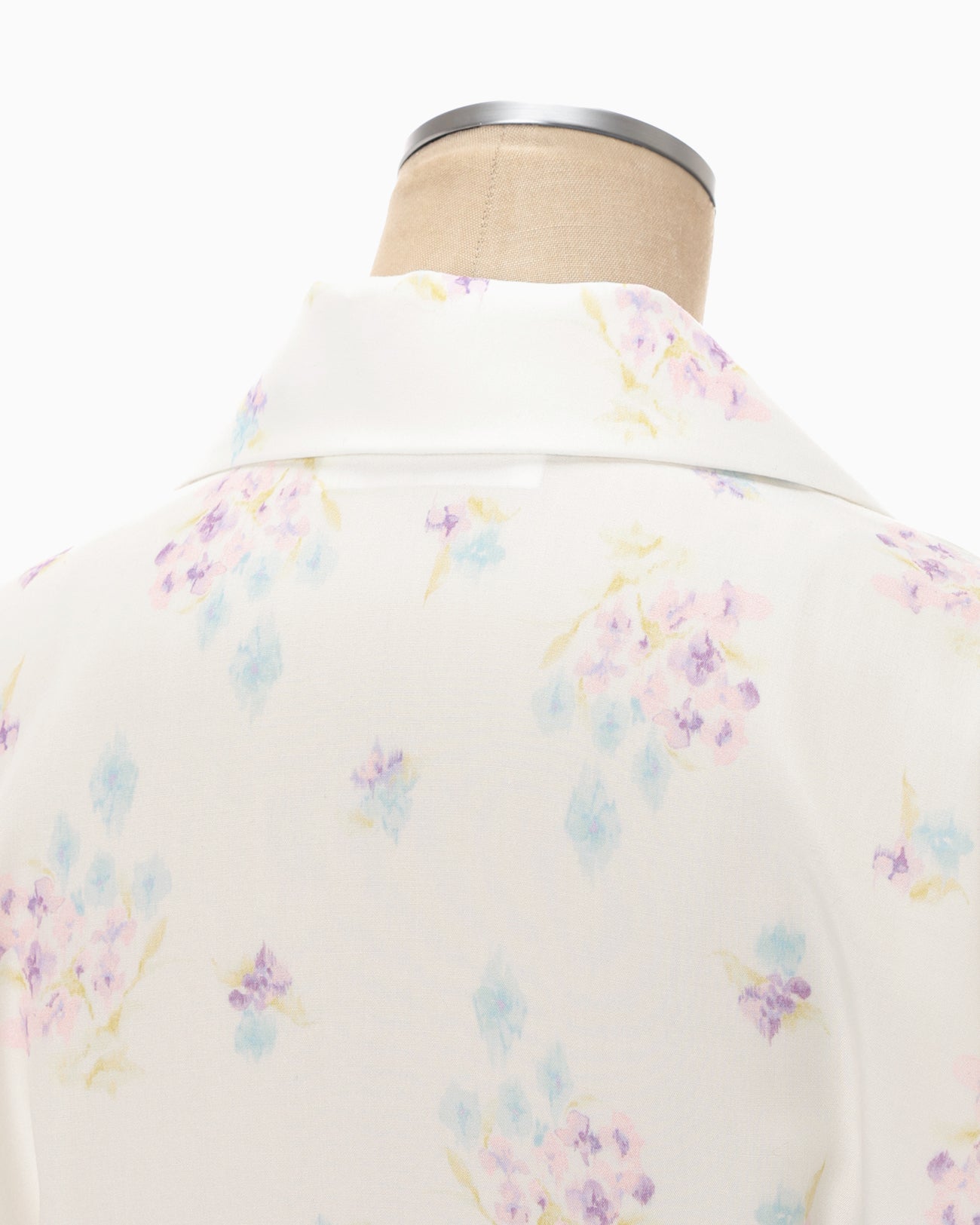 Floral Motif Printed Dress - white - Mame Kurogouchi