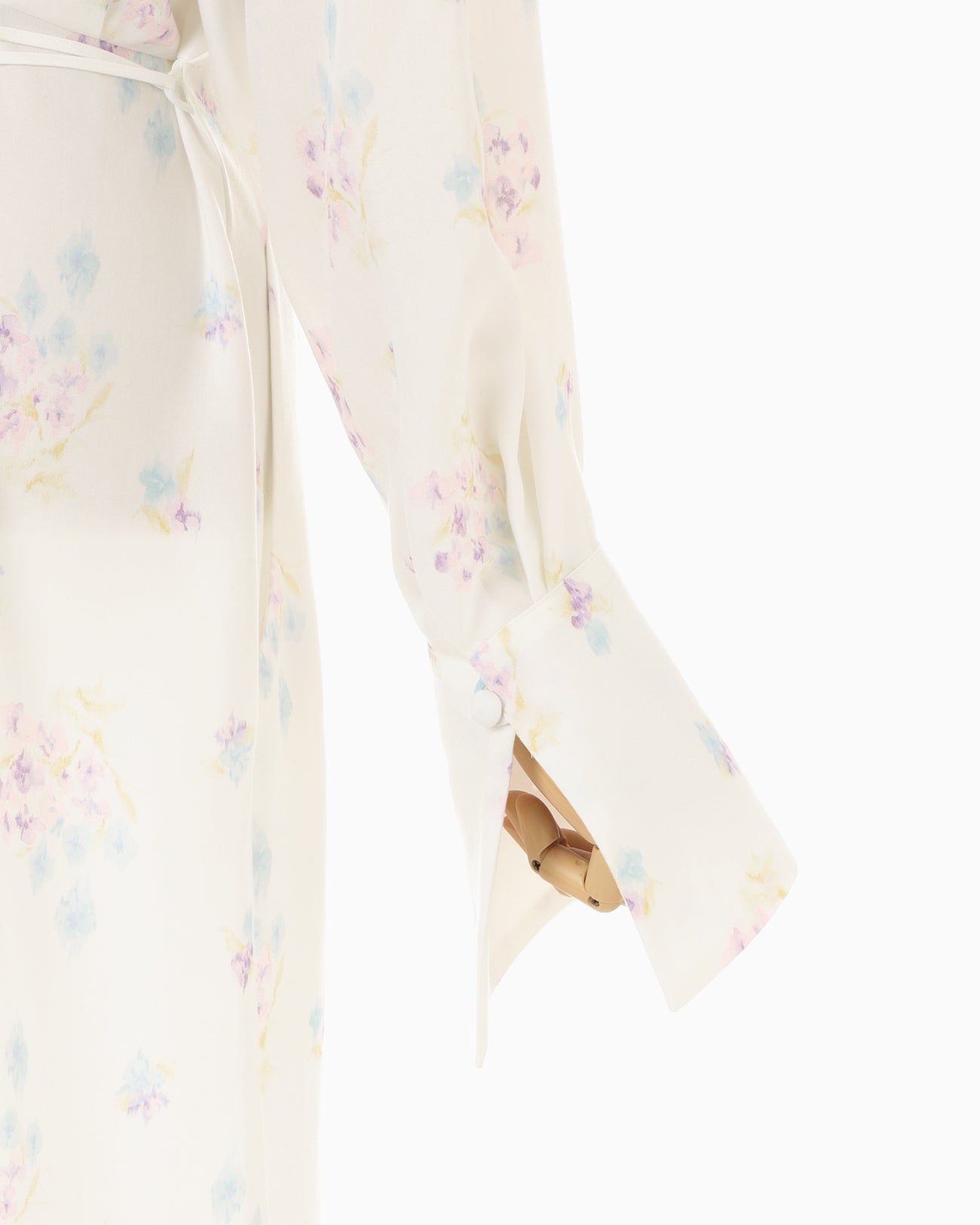 Floral Motif Printed Dress - white - Mame Kurogouchi