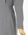 Tucked Waist Flared Dress - grey