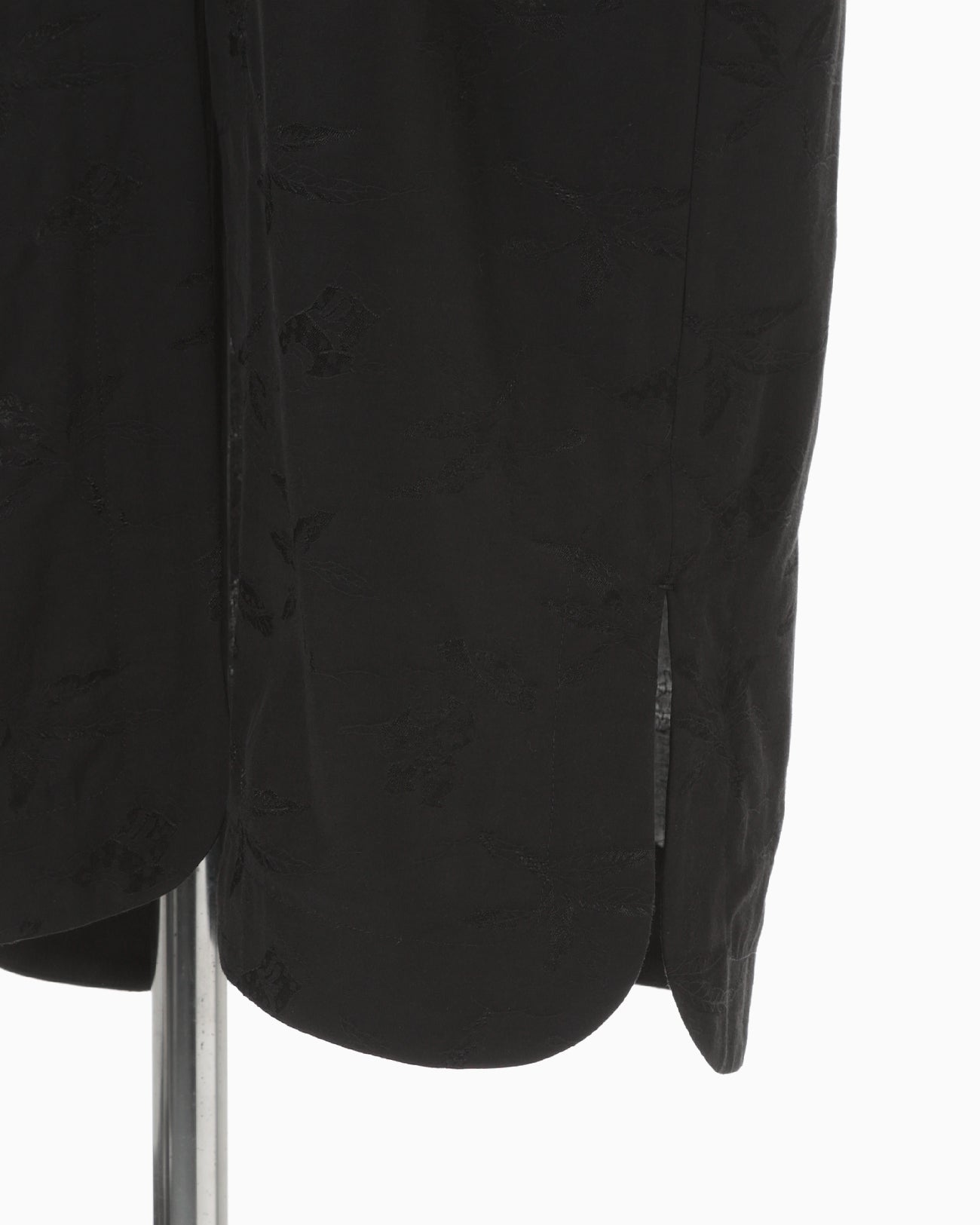 Karako Jacquard Frog Button Dress - black - Mame Kurogouchi