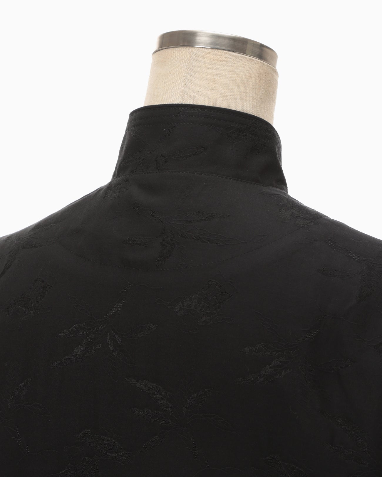 Karako Jacquard Frog Button Dress - black - Mame Kurogouchi