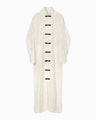 Karako Jacquard Frog Button Dress - ecru