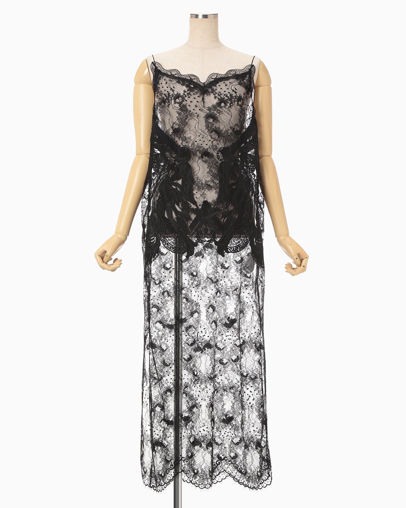 Riverlace Camisole Dress - black - Mame Kurogouchi