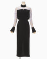 Riverlace Sleeve Classic Dress - black