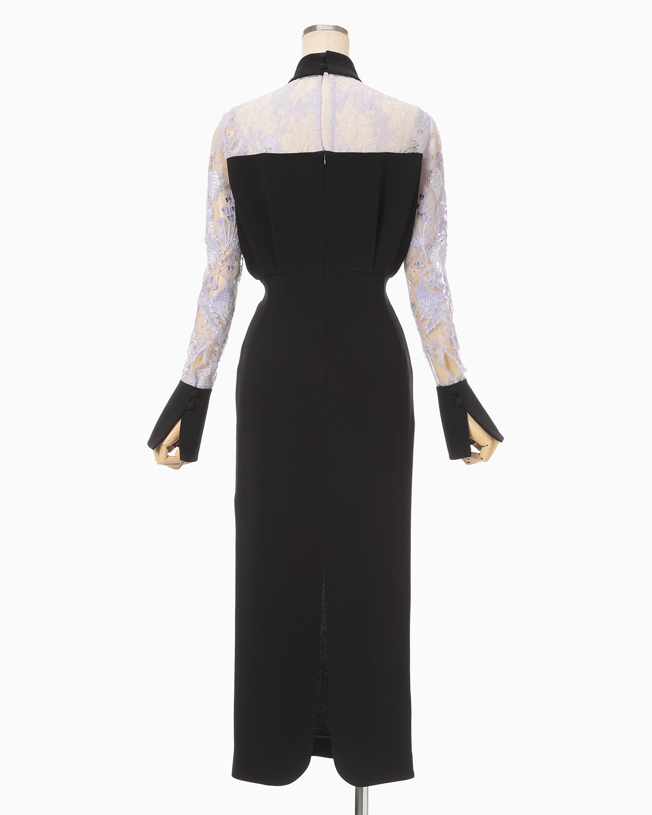 Riverlace Sleeve Classic Dress - black - Mame Kurogouchi