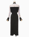 Riverlace Sleeve Classic Dress - black