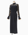 Riverlace Sleeve Classic Dress - navy