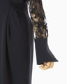 Riverlace Sleeve Classic Dress - navy