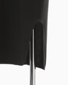Tulle Lace Sleeve Classic Dress - black
