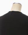 Tulle Lace Sleeve Classic Dress - black