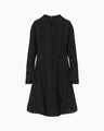 Raschel Lace Flare Dress - black