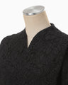Raschel Lace Flare Dress - black
