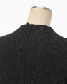 Raschel Lace Flare Dress - black