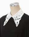 Triacetate Polyester Embroidered Dress - black