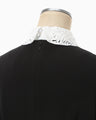 Triacetate Polyester Embroidered Dress - black