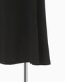 Triacetate Polyester Embroidered Short Sleeve Dress - black