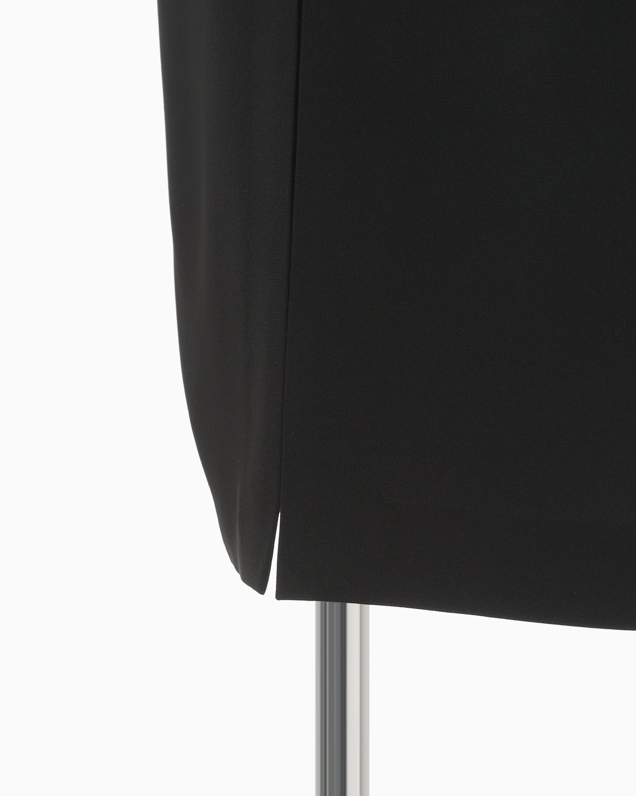 Triacetate Polyester Asymmetrical Neck Dress - black - Mame Kurogouchi