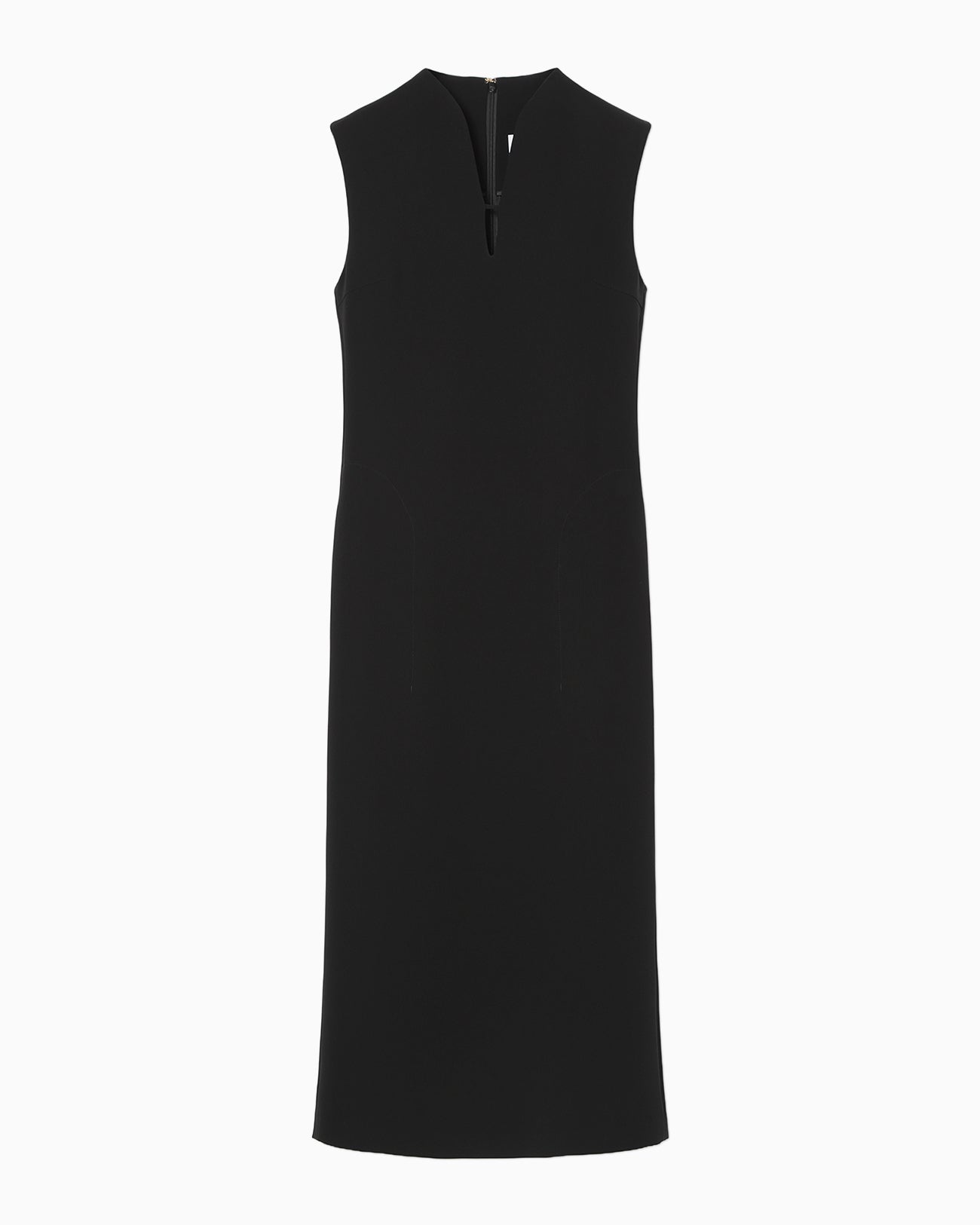 Triacetate Polyester Sleeveless Dress - black - Mame Kurogouchi