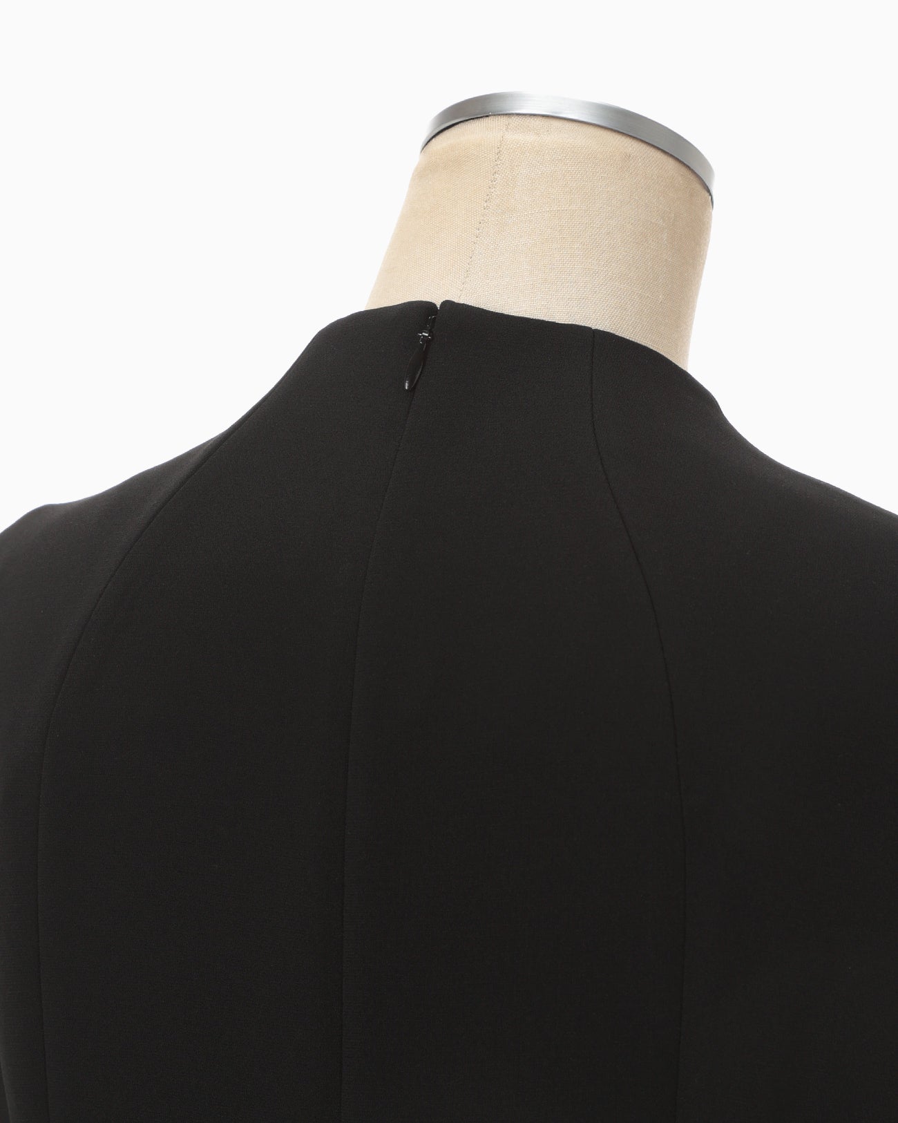 Triacetate Polyester Sleeveless Dress - black - Mame Kurogouchi