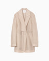 Wool Nylon Shimmering Jacket - beige