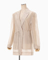 Wool Nylon Shimmering Jacket - beige