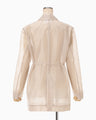 Wool Nylon Shimmering Jacket - beige