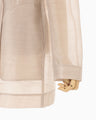 Wool Nylon Shimmering Jacket - beige