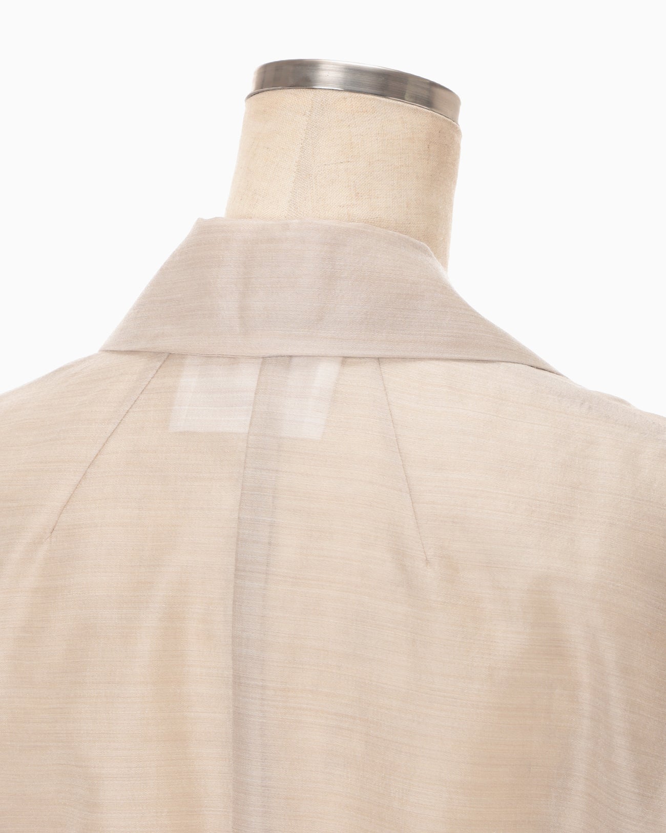 Wool Nylon Shimmering Jacket - beige - Mame Kurogouchi