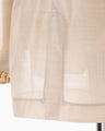 Wool Nylon Shimmering Jacket - beige