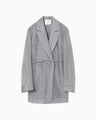 Wool Nylon Shimmering Jacket - grey