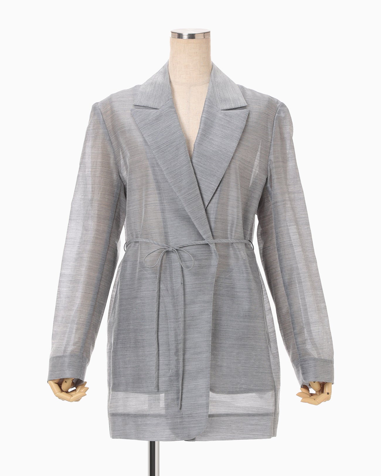 Wool Nylon Shimmering Jacket - grey - Mame Kurogouchi