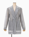 Wool Nylon Shimmering Jacket - grey