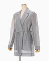 Wool Nylon Shimmering Jacket - grey