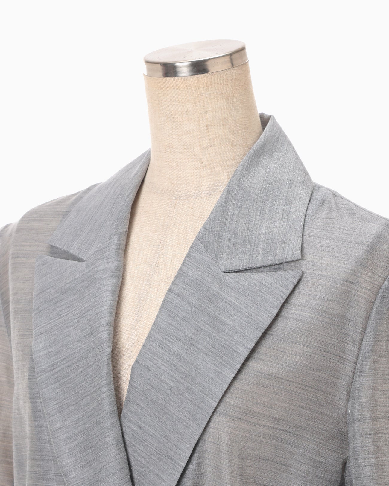 Wool Nylon Shimmering Jacket - grey - Mame Kurogouchi
