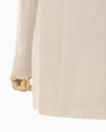 Collarless Raglan Sleeve Jacket - beige