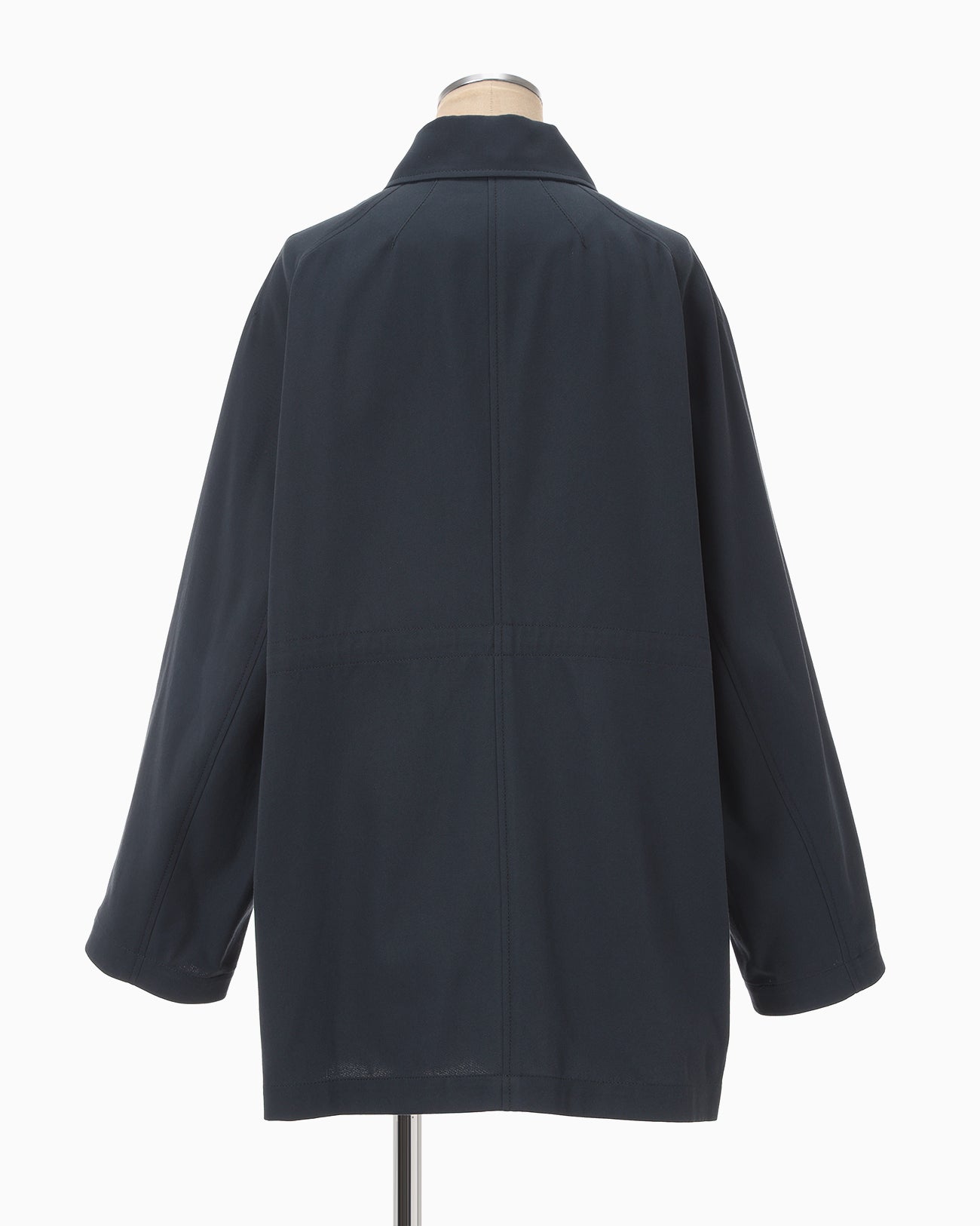 Cording Embroidery Detailed Middle Length Jacket - navy - Mame