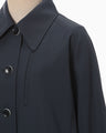 Cording Embroidery Detailed Middle Length Jacket - navy
