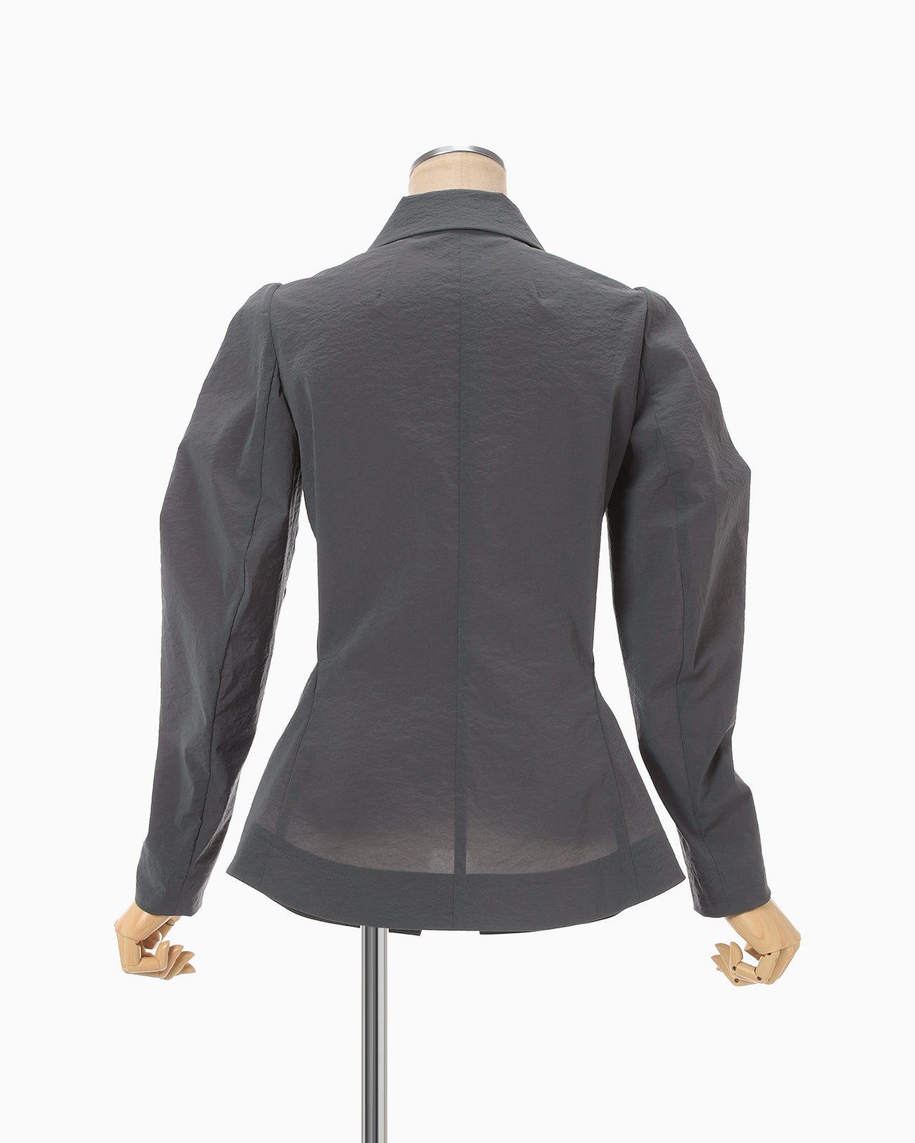 Stretch Beaded Detail Tuck Jacket - grey - Mame Kurogouchi