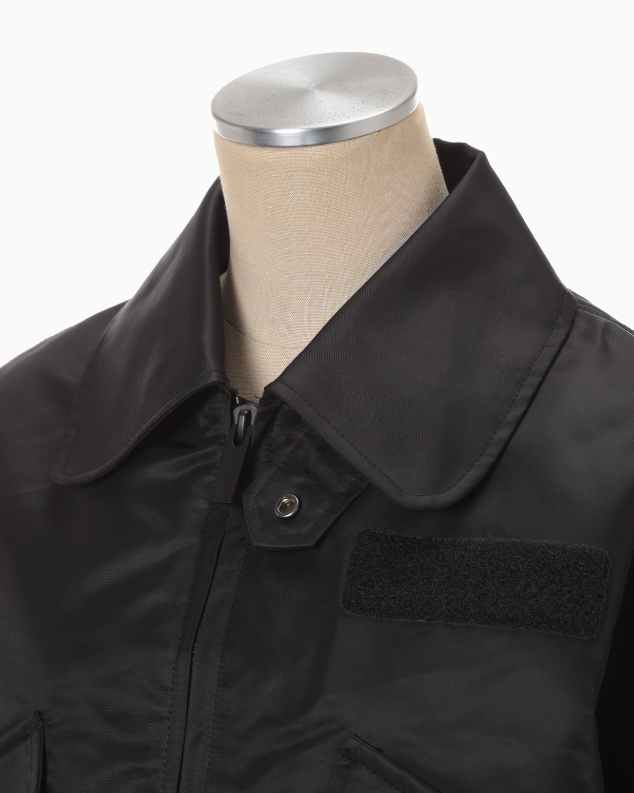 Nylon Twill 3D Embroidery Flight Jacket - black - Mame Kurogouchi