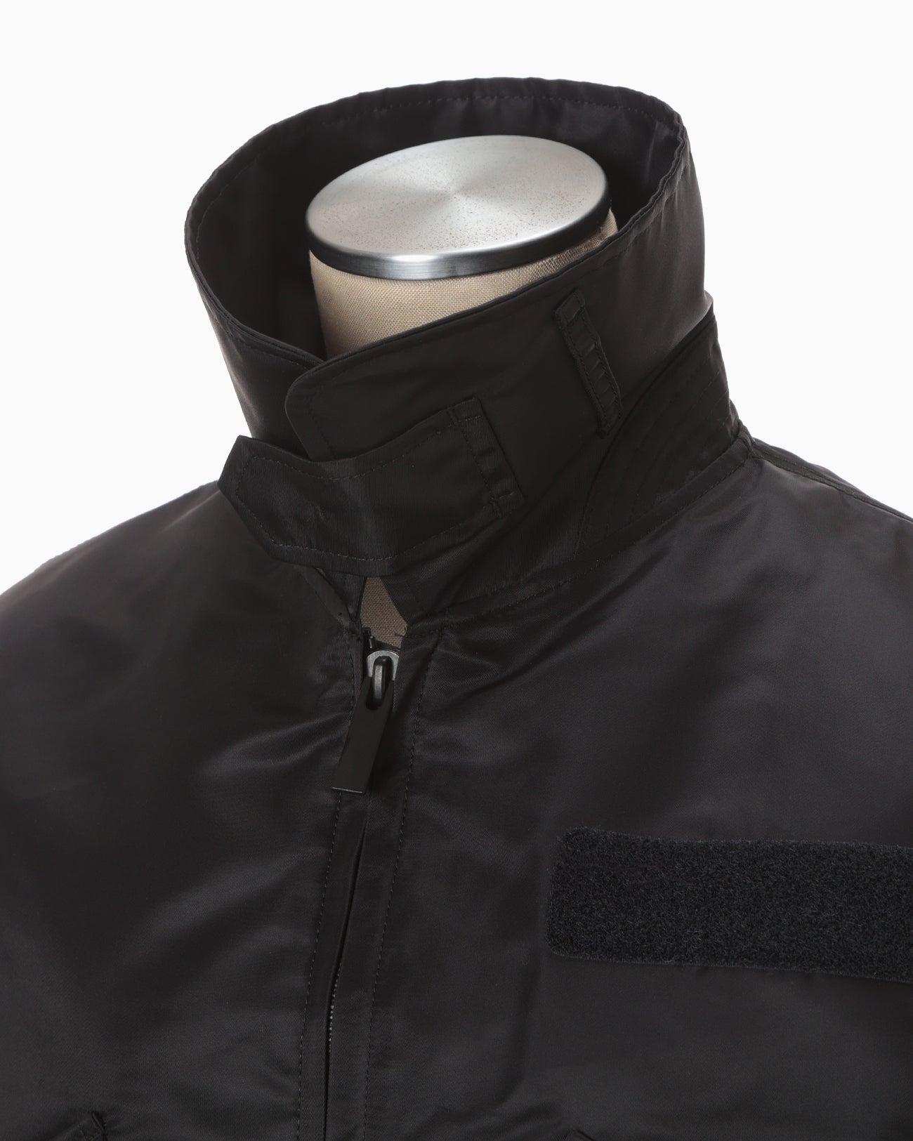 Nylon Twill 3D Embroidery Flight Jacket - black - Mame Kurogouchi