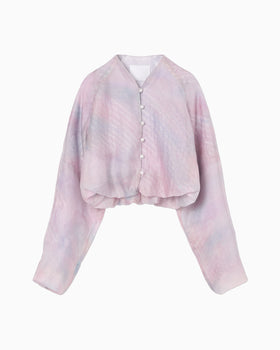 Triple-Layer Aurora-Dyed Jacket - pink