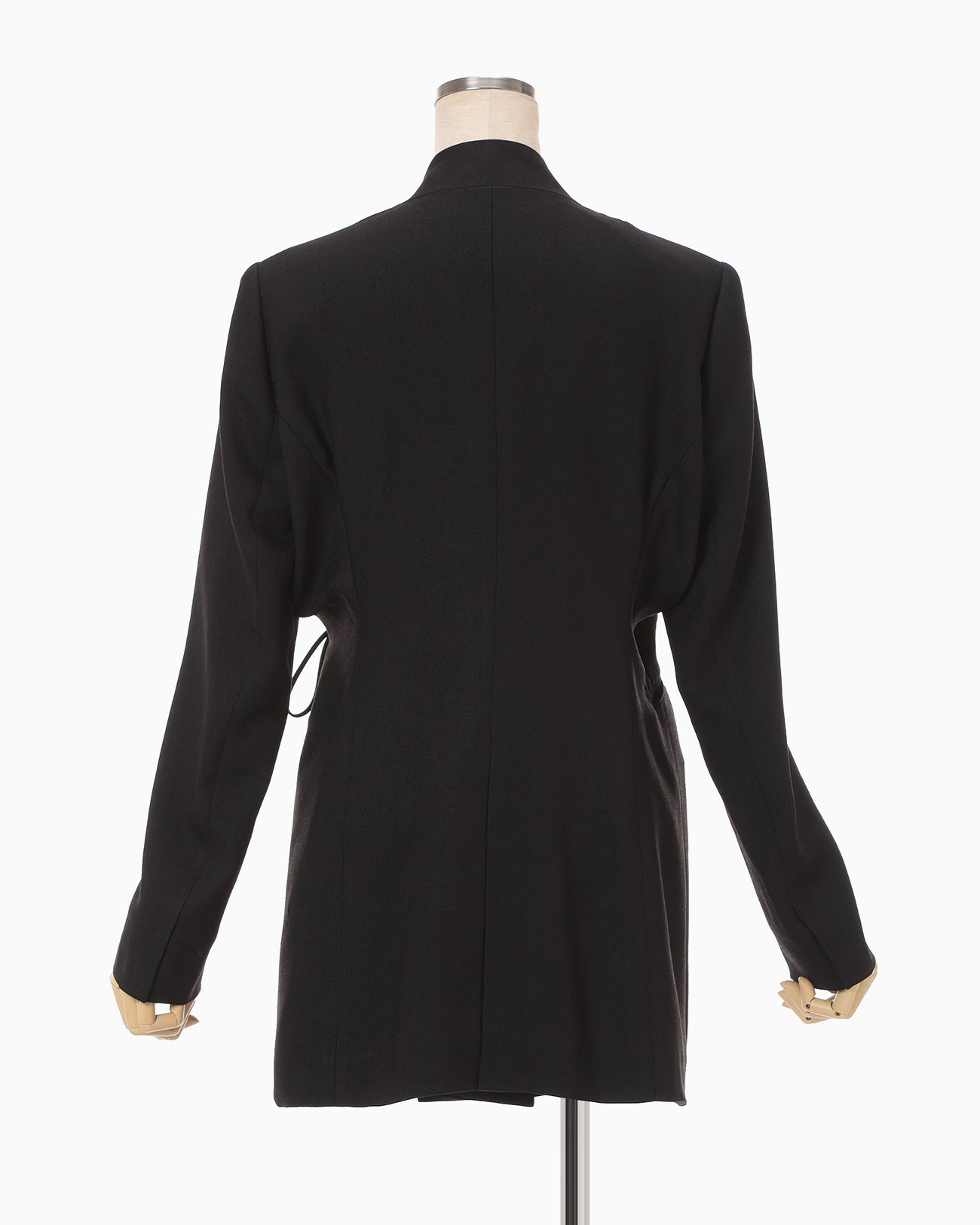 ジャケット・アウター Triacetate Polyester Collarless Jacket Triacetate Polyester Collarless Jacket - black - Mame Kurogouchi