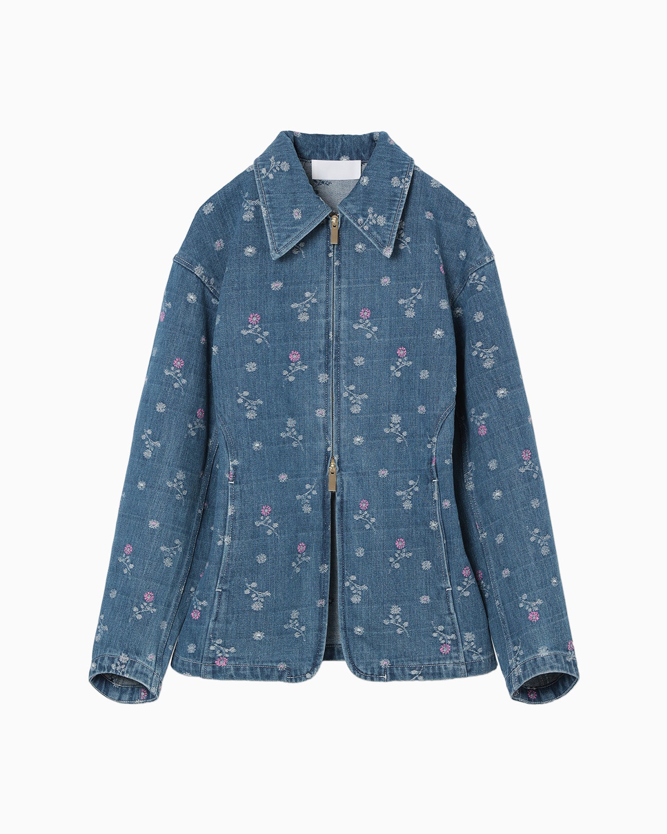 ジ*✨様 【mame】Floral Jacquard Jacket Floral Jacquard Denim Jacket - blue - Mame Kurogouchi