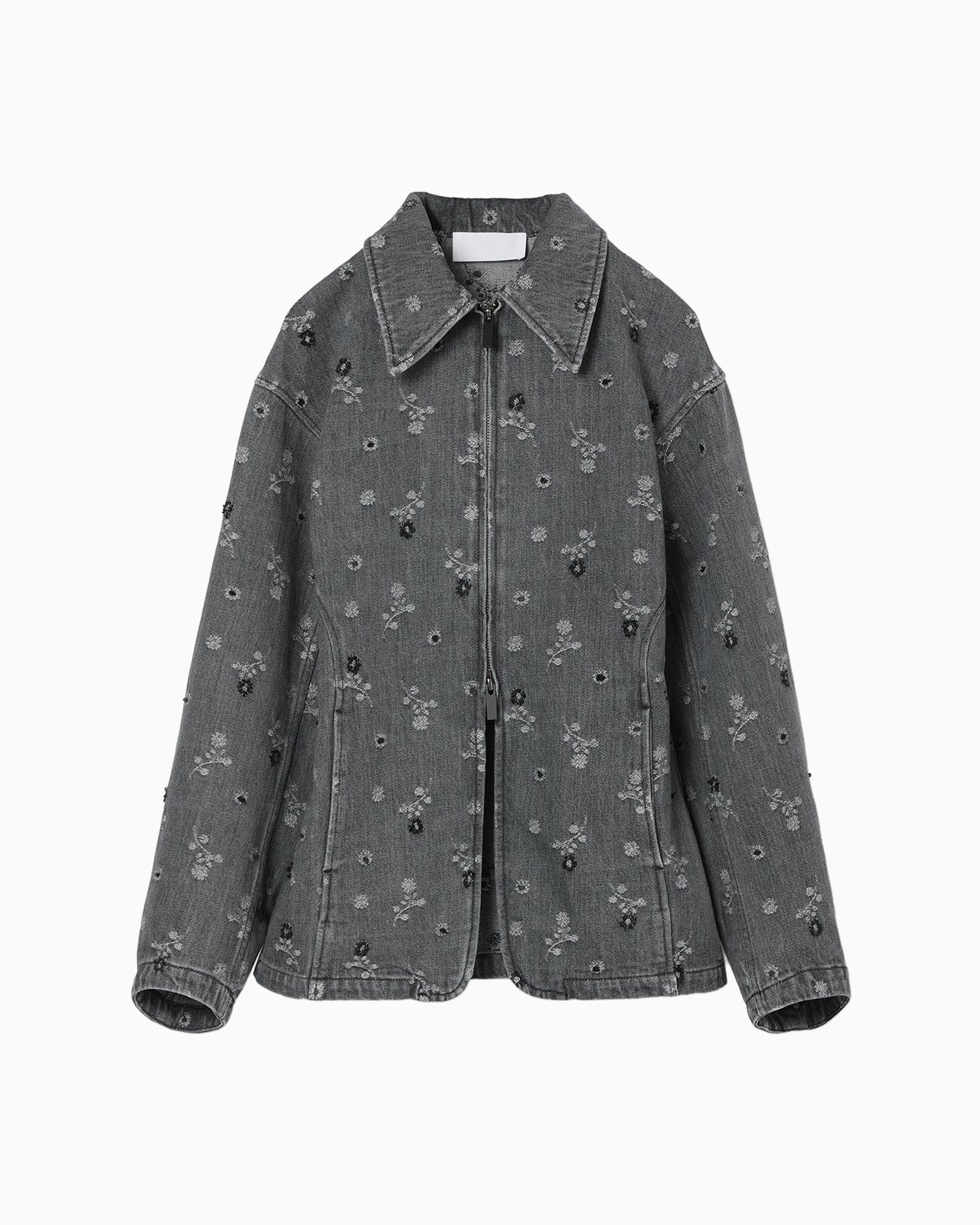 ジ*✨様 【mame】Floral Jacquard Jacket Floral Jacquard Denim Jacket - blue - Mame Kurogouchi