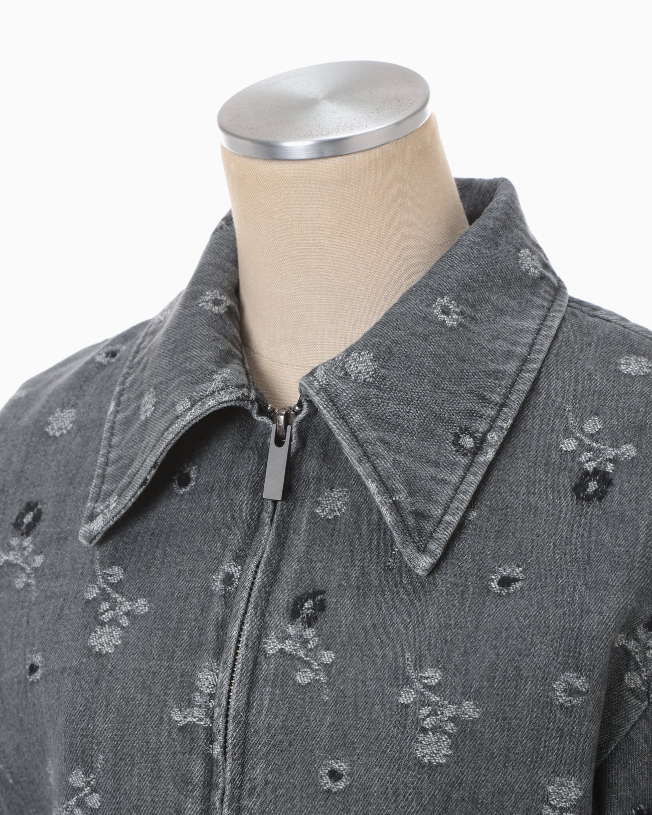 Floral Jacquard Denim Jacket - grey - Mame Kurogouchi Floral Jacquard Denim Jacket - grey - Mame Kurogouchi