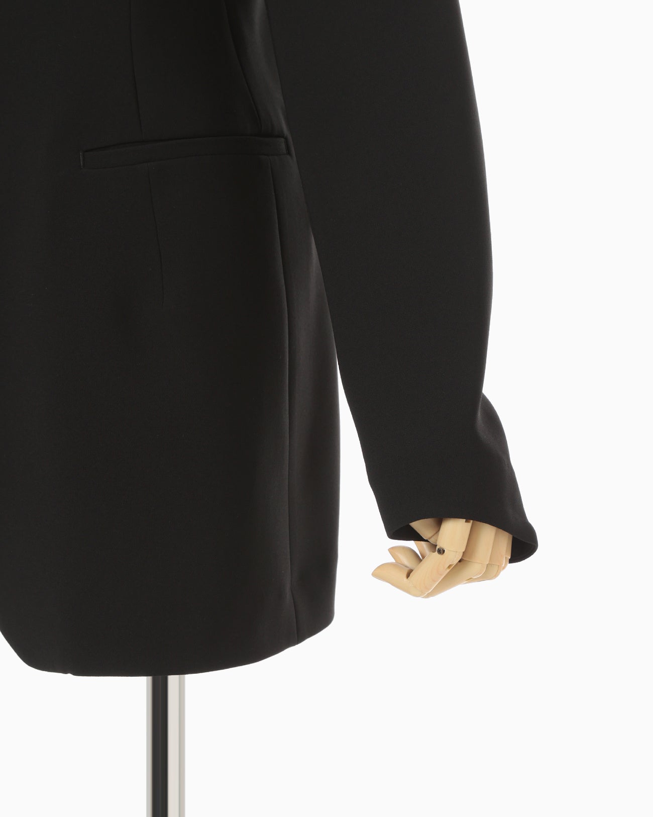 Triacetate Polyester Dropped Shoulder Jacket - black - Mame Kurogouchi